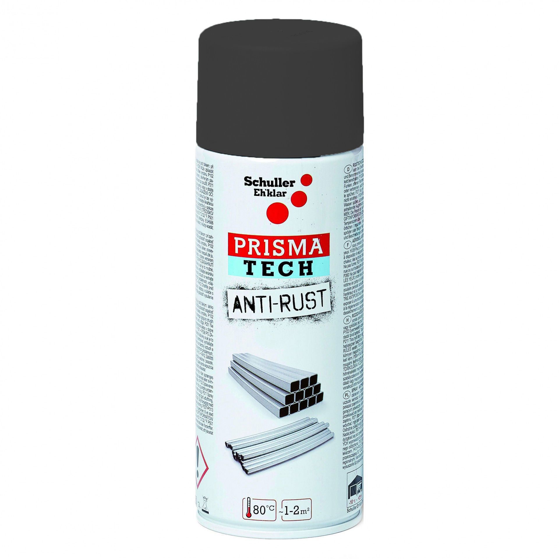 Schuller PRISMA TECH ANTI RUST korrózió elleni spray, fekete, 400 ml termék fő termékképe