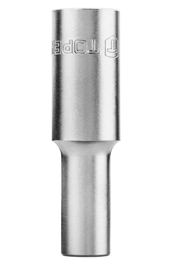 Topex 38D751 1/2"-os hosszú dugókulcs fej, CrV acél, 6-lapú, 10 mm termék fő termékképe