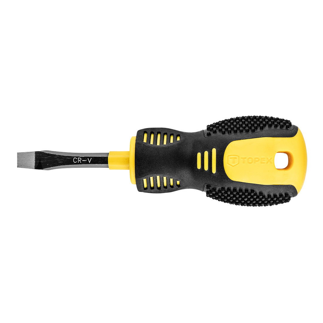 Topex 39D803 lapos csavarhúzó, CrV acél, 100/38 mm, 5.0 mm termék fő termékképe
