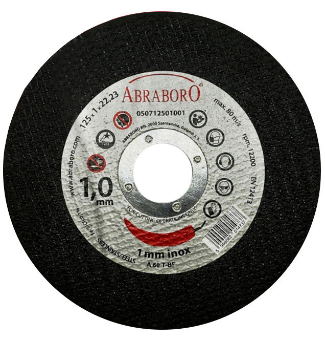 Abraboro 125 x 1.6 x 22 mm Chili fém + inox vágókorong, 25 db/csomag termék fő termékképe