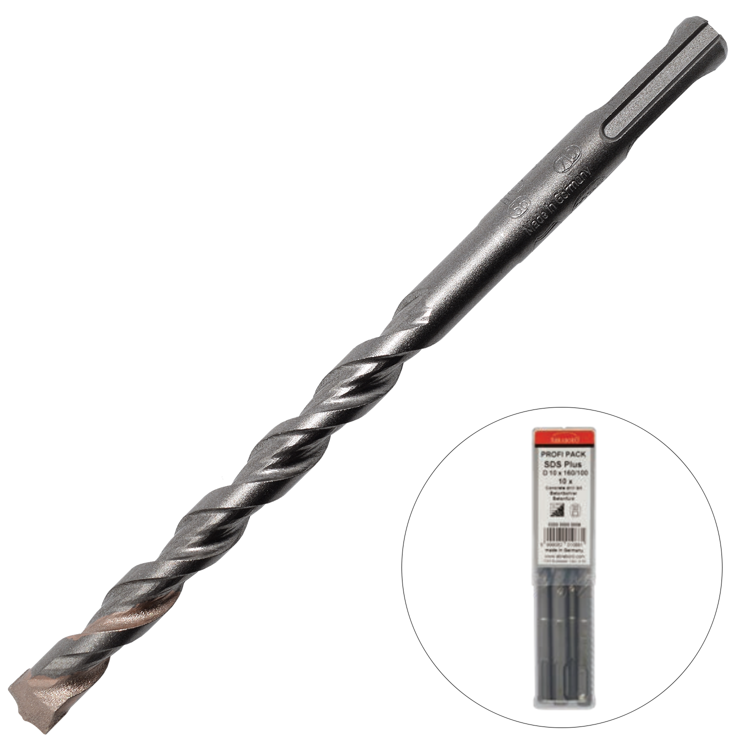 Abraboro 8 x 260 / 200 mm SDS-plus TWIXX betonfúró Profi Pack, 10 db/csomag termék fő termékképe