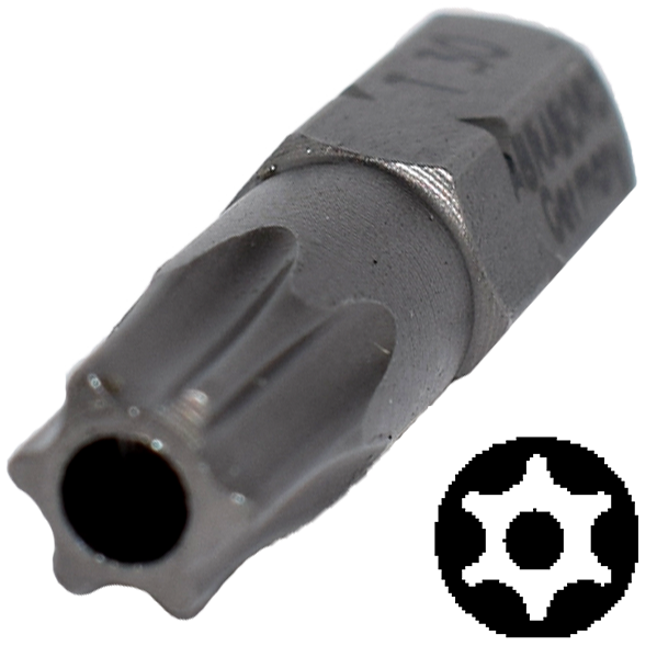 Abraboro TxTR 30 x 25 mm Torx Tamper SUPRA bit, 10 db/csomag termék fő termékképe