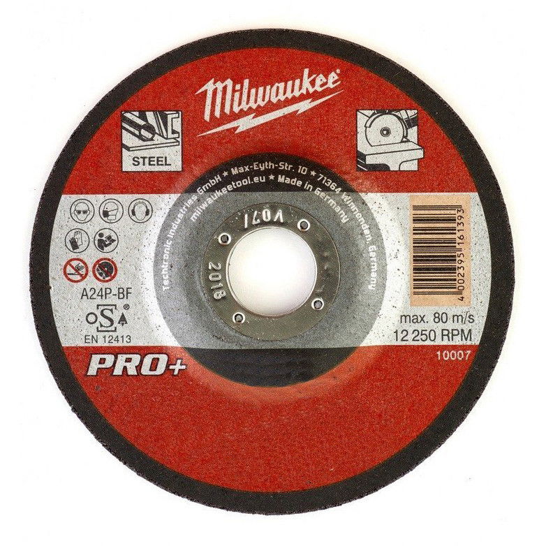 Milwaukee SC 42/180 PRO+ fémvágó tárcsa, hajlított, 180x3.0 mm termék fő termékképe