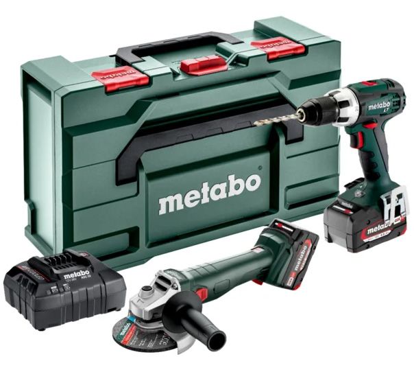 METABO COMBO SET 2.4.1 18 V akkumulátoros gépcsomag (2 x 4.0 Ah Li-Power akkuval, metaBOX kofferben) termék fő termékképe