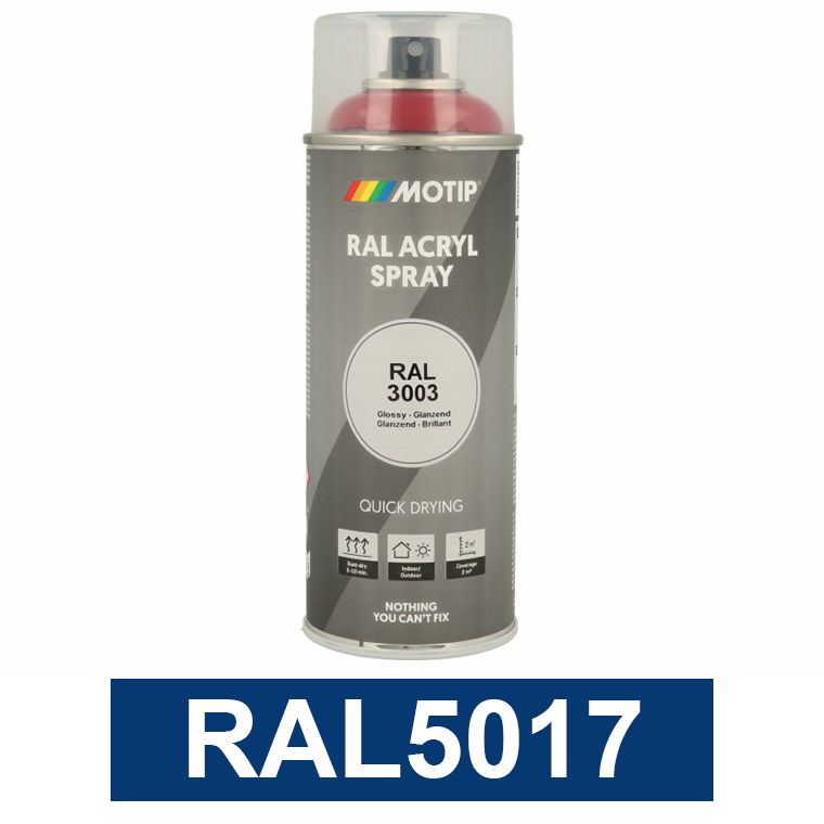 Motip Ipari festék spray, RAL5017, 400 ml termék fő termékképe