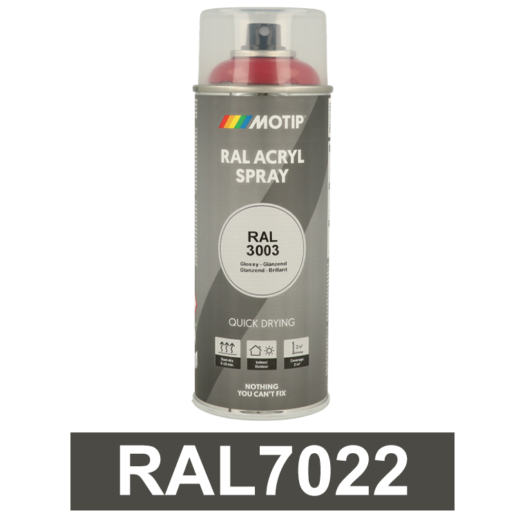 Motip Ipari festék spray, RAL7022, 400 ml termék fő termékképe