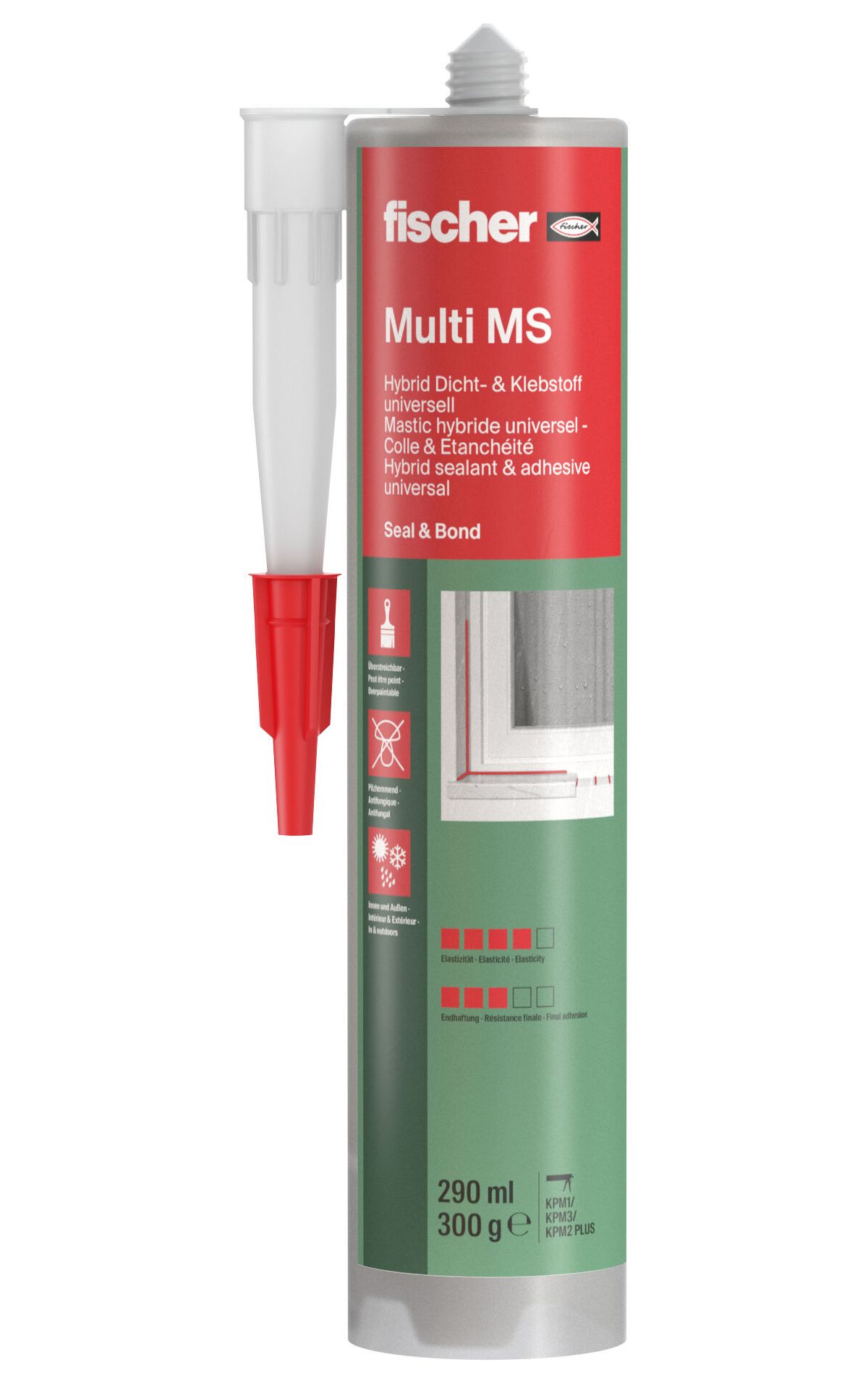 Fischer Multi MS tömítőragasztó, szürke, 290 ml termék fő termékképe