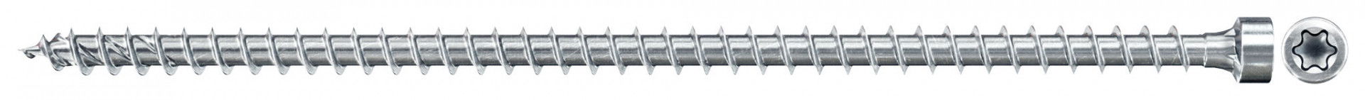 Fischer FPF II CHTF 6.0 x 100 BC 100 hengeres fejű, kékre horganyzott, végigmenetes szerkezetépítő csavar TX behajtással, 100 db/csomag termék fő termékképe