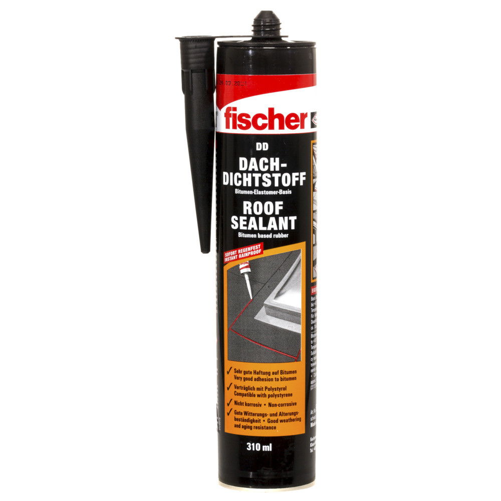 Fischer DD SW tető tömítőanyag (DE/EN), fekete, 310 ml termék fő termékképe