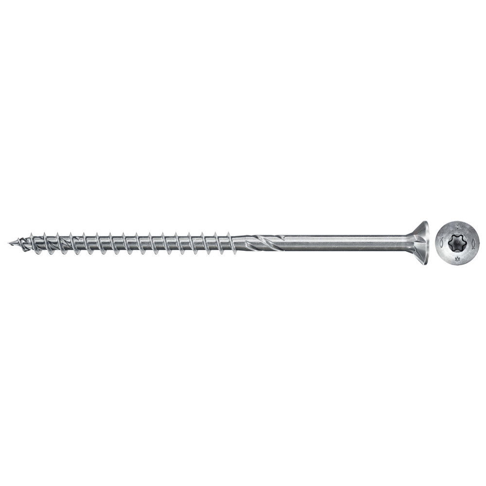 Fischer FPF II CTP 6.0 x 130 BC 100 süllyesztett fejű, kékre horganyzott forgácslapcsavar részmenettel, TX behajtással, 100 db/csomag termék fő termékképe