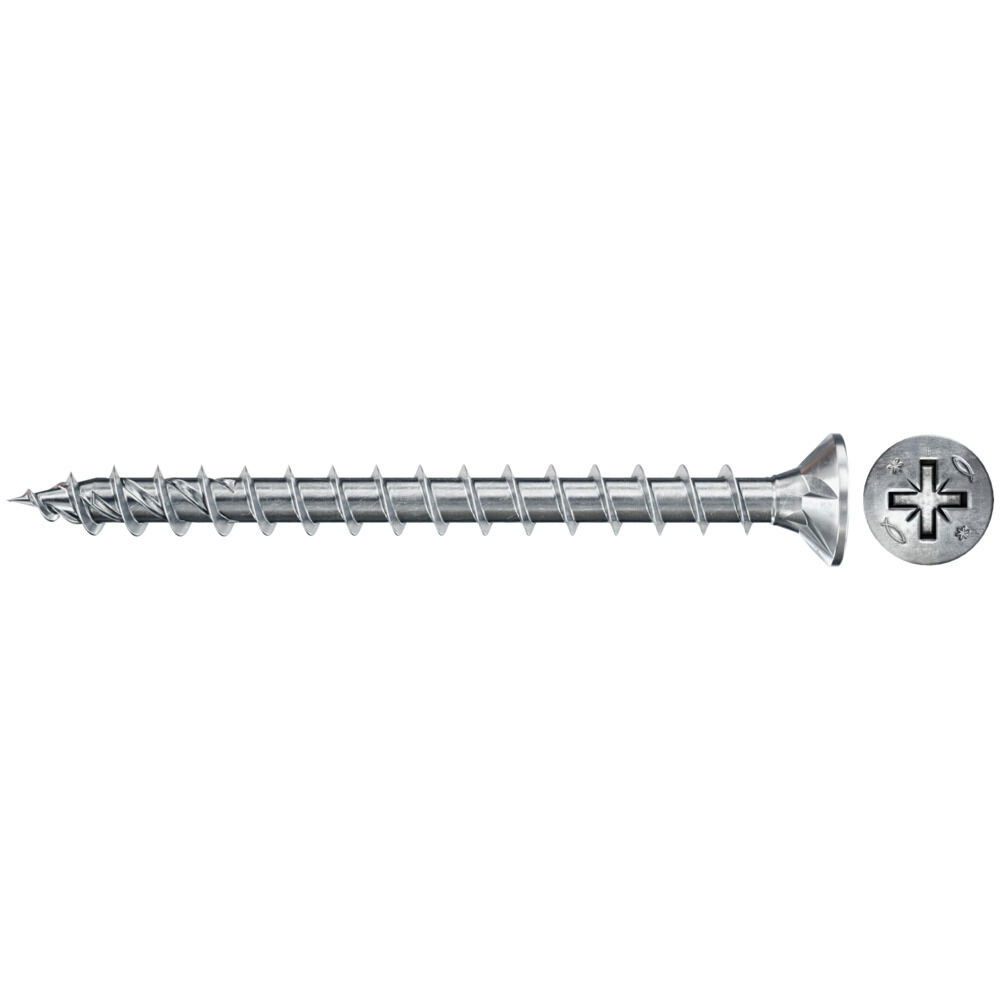 Fischer FPF II CZF 3.5 x 20 BC 1000 süllyesztett fejű, kékre horganyzott végigmenetes csavar, PZ behajtással, 1000 db/csomag termék fő termékképe