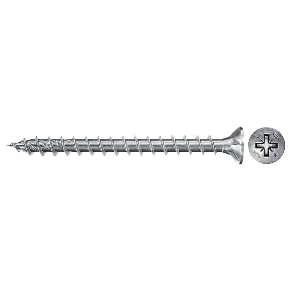 Fischer FPF II CZF 4.0 x 40 BC 1000 süllyesztett fejű, kékre horganyzott végigmenetes csavar, PZ behajtással, 1000 db/csomag termék fő termékképe
