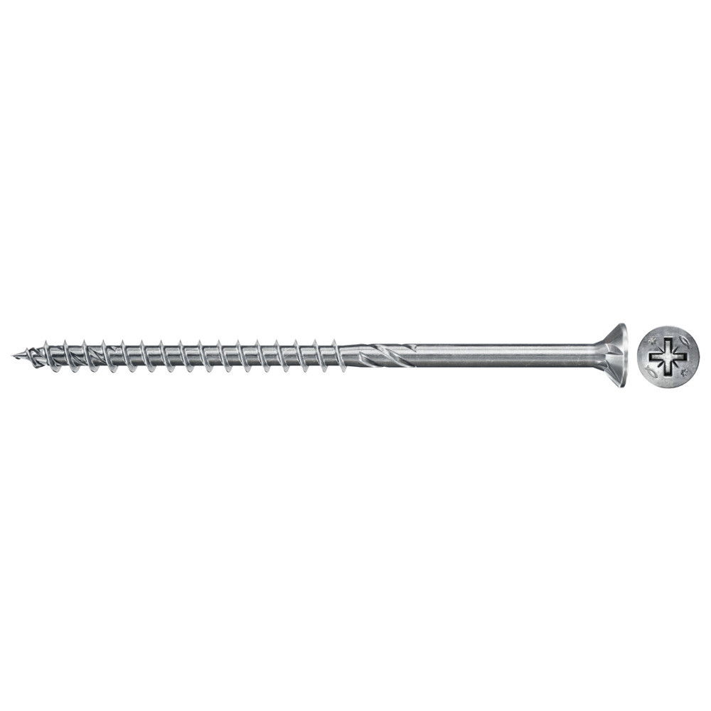 Fischer FPF II CZP 5.0 x 60 BC 500 süllyesztett fejű, kékre horganyzott csavar részmenettel, PZ behajtással, 500 db/csomag termék fő termékképe