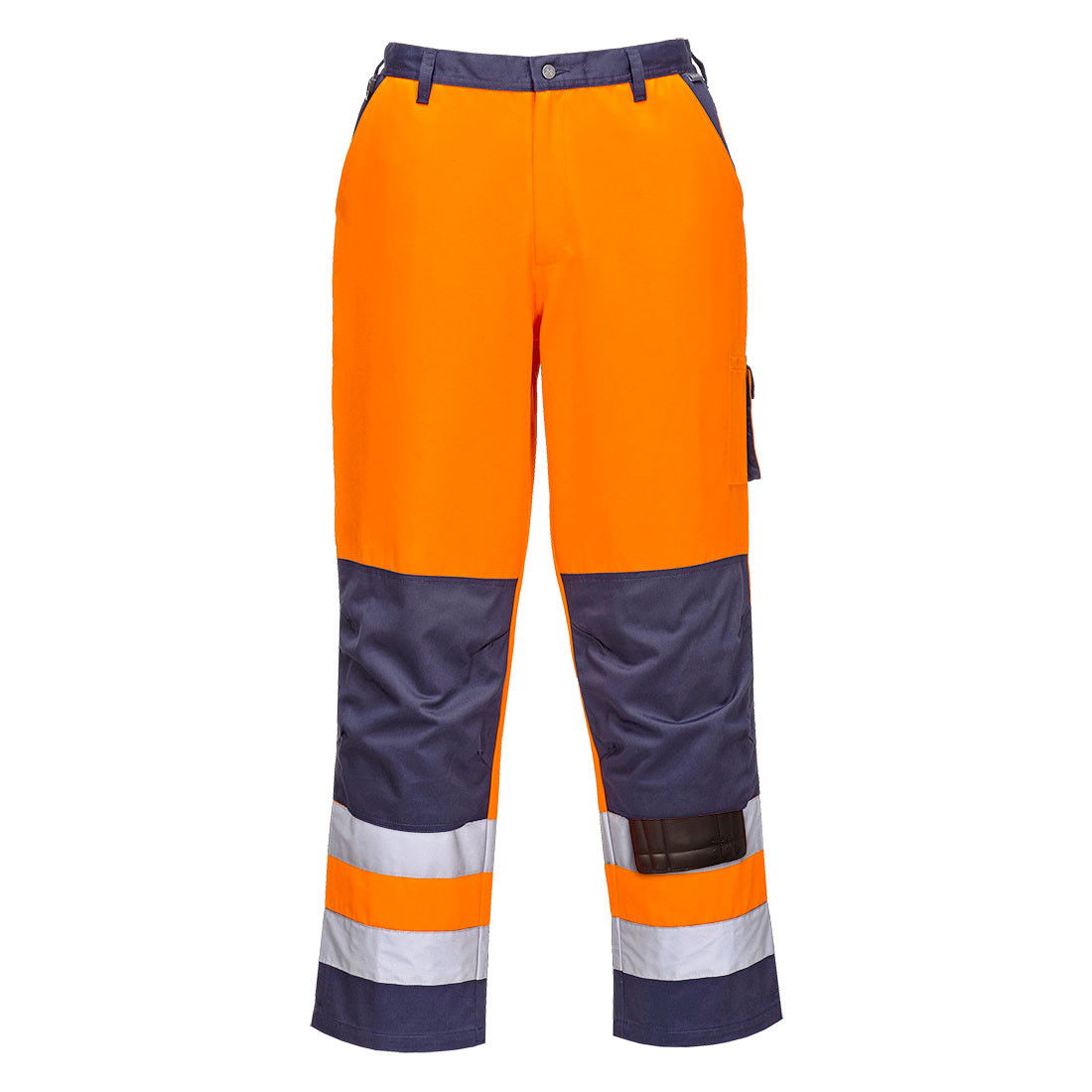 Portwest TX51 - Lyon Hi-Vis nadrág, hosszított, narancs/tengerészkék termék fő termékképe